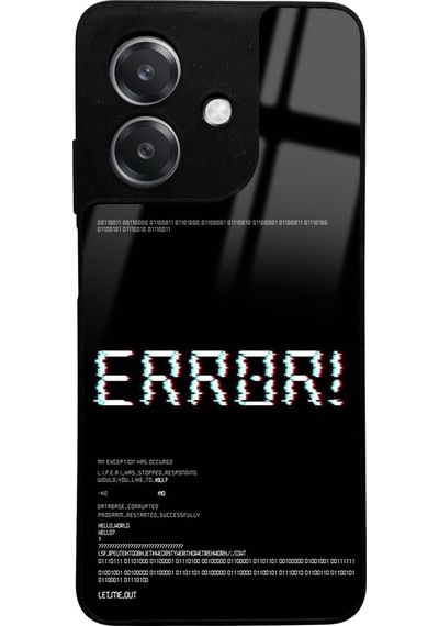 Oppo A3 Error Tasarımlı Glossy Telefon Kılıfı Çok Renkli