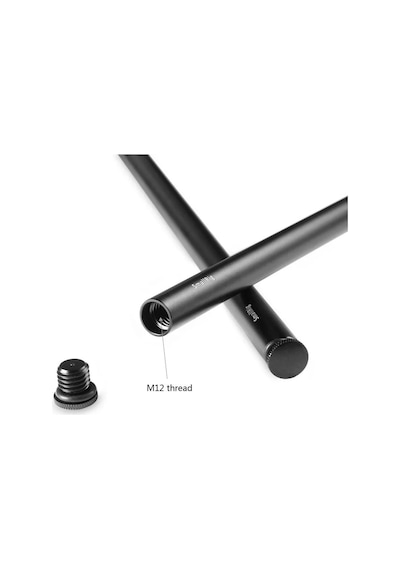 Smallrig 1054 2 Adet 15mm Siyah Alüminyum Alaşımlı Çubuk M12-40cm