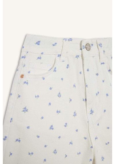 Defacto Gabardin Şort Kız Çocuk H7933a826hser233 Ekru-er233