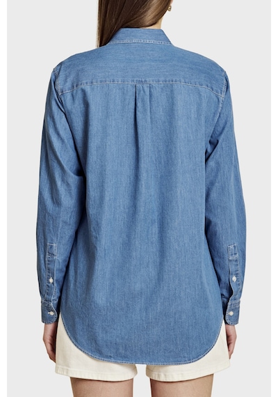 Brooks Brothers %100 Pamuk Logo Nakışlı Denim Görünümlü Gömlek Bayan Gömlek Bbss26fds001115 Mavi Brooks Brothers %100 Pamuk Logo Nakışlı Denim Görünümlü Gömlek Bayan Gömlek Bbss26fds001115 Mavi