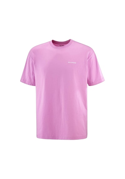 Salomon Chest Logo Relaxed Tee M 7558 Pembe