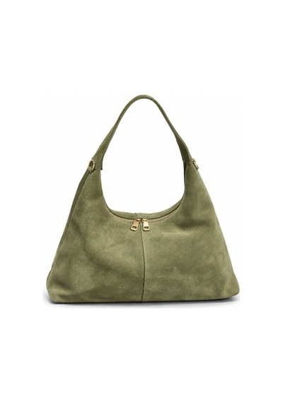Nura Collection Haki Kadın Hakiki Süet Shopper Omuz Çantası Haki - 933745279 Haki