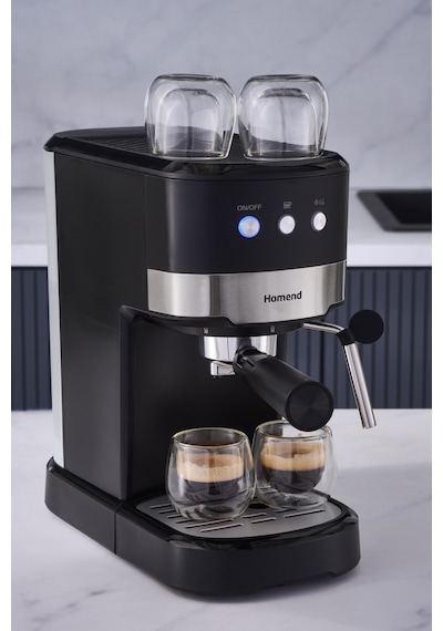 Homend Coffeebreak 5011H Süt Köpürtücülü, 15 Bar Basınçlı Espresso Makinesi, 1100W 1,2L