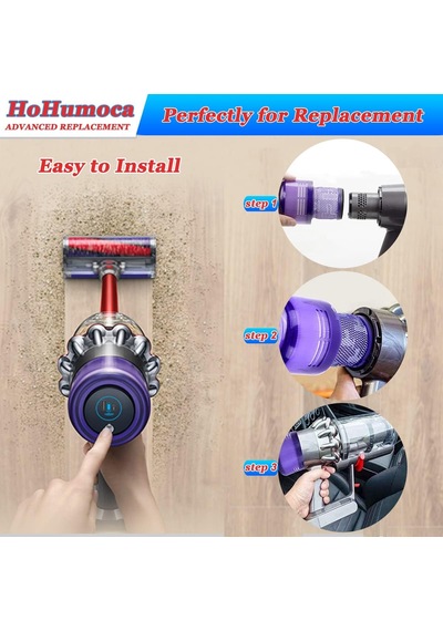 Hohumoca Dy-son V11 Sv14 Serisi Elektrikli Süpürge İçin Yıkanabilir Yedek Filtre, Yedek Hepa Posta Motor Filtresi Dy