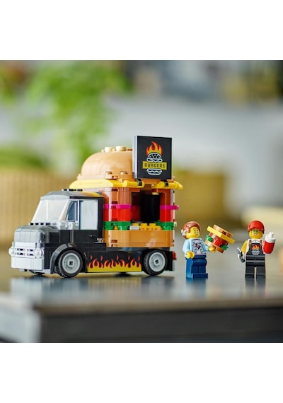 LEGO® City Hamburger Kamyonu 60404 5+ Yaratıcı Oyuncak Yapım Seti - 194 Parça
