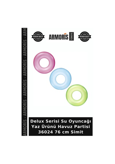 Delux Serisi Su Oyuncağı Yaz Ürünü Havuz Partisi 36024 76 Cm Simit Belirtilmemiş