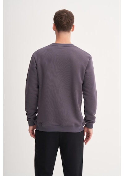 Cazador 54250 Erkek Bisiklet Yaka Sweatshirt Antrasit