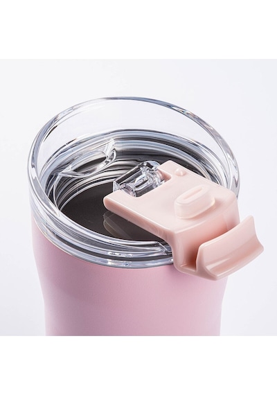 Tantitoni Pembe Çift Katmanlı Paslanmaz Çelik Termos 350 ML Pembe