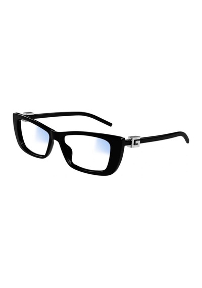 Gucci Gg 1681s 007 53 Kadın Cat Eye Siyah Kemik Mavi Işık Korumalı Gözlük Siyah