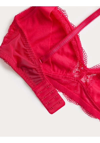 Marks & Spencer Jasmine Dantel Detaylı Sütyen T33000788 Kırmızı