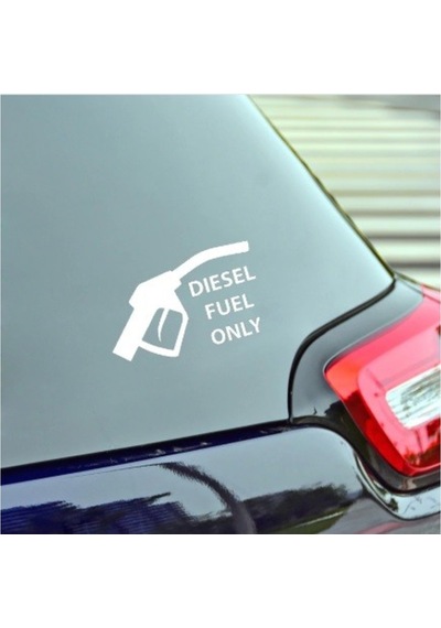 Sadece Dizel Yakıt Sticker Yapıştırma Oto