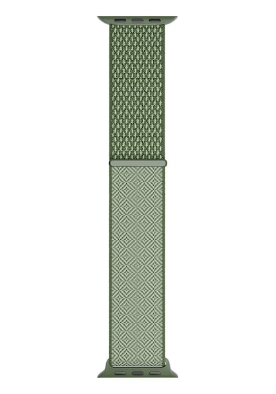 Watch 44mm Uyumlu Kordon Wiwu Wb501 Cloudflex Serisi Hasır Örgü Strap Kayış Yeşil