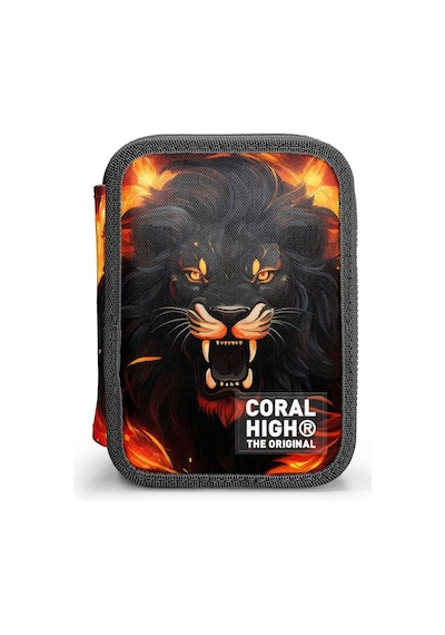 Coral High Erkek Çocuk Siyah Kükreyen Aslan Baskılı Katlı Organizer Kalemlik Kalem Kutusu 31117 Siyah - Kırmızı Coral High Erkek Çocuk Siyah Kükreyen Aslan Baskılı Katlı Organizer Kalemlik Kalem Kutusu 31117 Siyah - Kırmızı