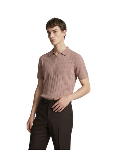 Anthony Jackson Premium Erkek Triko Polo Yaka T-shirt Ravello Kahverengi