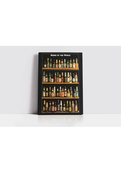 Bira Şişeleri Kanvas Tablo-152691