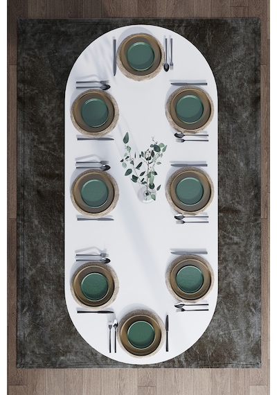Modern 8 Kişilik Mutfak Yemek Masası %100 Mdf Mutfak Yemek Odası Masası Ym08 Beyaz