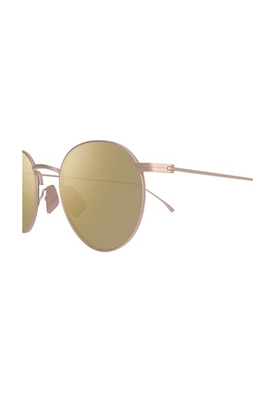 Mj0691s 00301 48 Unisex Oval Polarize Aynalı Gold Metal Güneş Gözlüğü Altın