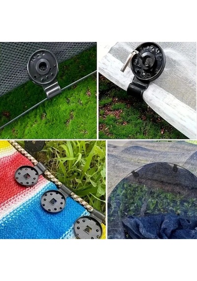Biishe 10 Adet Güneşlik Filesi Sabitleme Klipsleri, Gölgelik Bezi Ve Brandalar İçin Dayanıklı Plast Çok Renkli