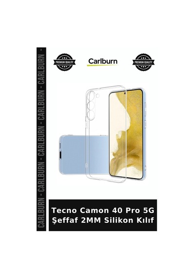 Tecno Camon 40 Pro 5g Şeffaf 2mm Silikon Kılıf Telefon Koruyucu Cep Telefonu Cihaz Kapağı çok renkli