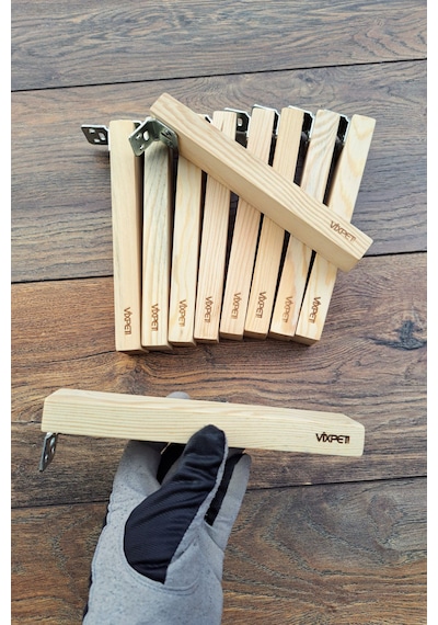 Vixpet Pine Ahşap Güvercin Tüneği 20 cm | 20 Adet | Bekar Tüneği | Ahşap Tünek | Dinlenme Tüneği