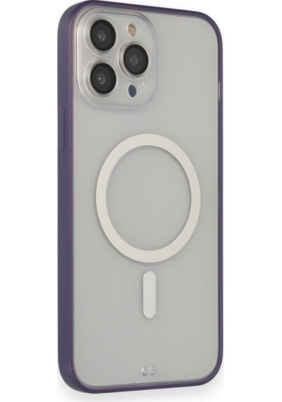 Newface Apple Uyumlu iPhone 14 Pro Max Kılıf Grand Magneticsafe Kapak - Mor mor