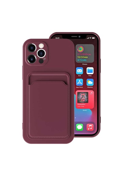 Apple Uyumlu iPhone 12 Pro Max Kılıf Zore Ofix Kartlık Bölmeli Kılıf