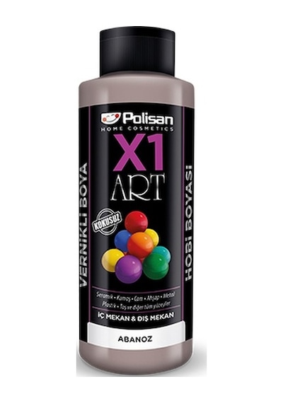 Polisan X1 Art Vernikli Hobi Boyası Abanoz 120 ML