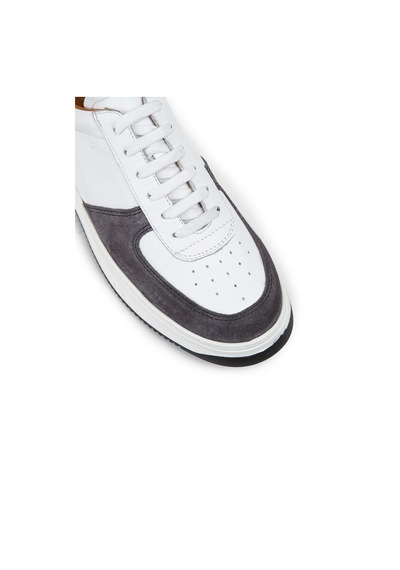 Deery Hakiki Deri Gri Erkek Sneaker Ayakkabı - 01965Mgrıe01 Gri