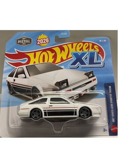 2026 Hot Wheels Xl 1:43 Scale 1987 Toyota Ae86 Sprınter Trueno Beyaz