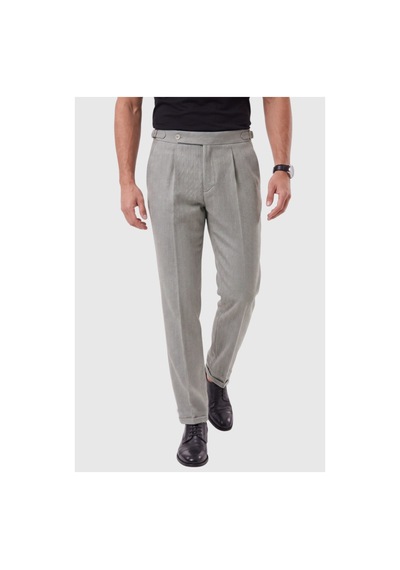 Deepsea Erkek Haki Safari Ceketli Slim Fit 2'li Takım Elbise Pileli Duble Paça Pantolon 2600723 Deepsea Erkek Haki Safari Ceketli Slim Fit 2'li Takım Elbise Pileli Duble Paça Pantolon 2600723