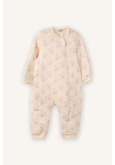 Defacto Kız Bebek Desenli Tulum G7774a526sper153 Ekru-er153