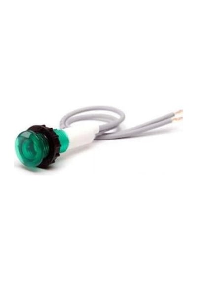 Ender Yeşil 10mm Sinyal Lambası Kablolu 10q 220v
