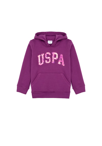 U.S. Polo Assn. Kız Çocuk Menekşe Payet İşlemeli Şardonlu Kapüşonlu Basic Sweatshirt 50314257-VR037 U.S. Polo Assn. Kız Çocuk Menekşe Payet İşlemeli Şardonlu Kapüşonlu Basic Sweatshirt 50314257-VR037