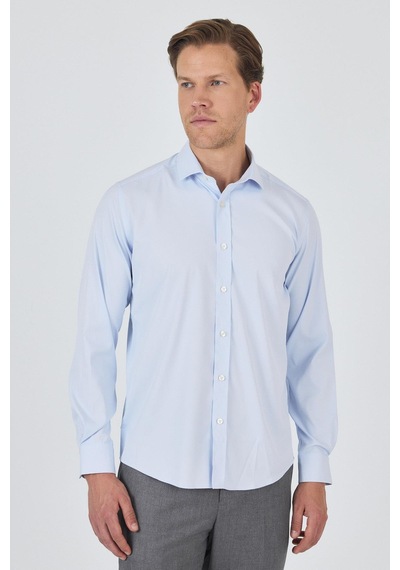 İmza Koyu Mavi Yarım İtalyan Yaka Cepsiz Gabardin Uzun Kol Slim Fit Esnek Gömlek 1004250235 Koyu Mavi İmza Koyu Mavi Yarım İtalyan Yaka Cepsiz Gabardin Uzun Kol Slim Fit Esnek Gömlek 1004250235 Koyu Mavi