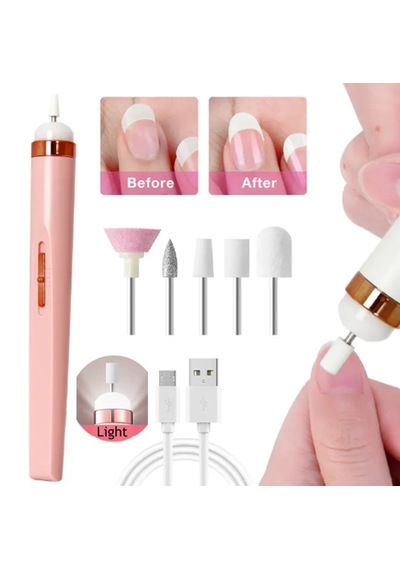 Manikür & Pedikür Set Pembe - Şarjlı C05-1