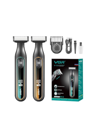 Sones Vgr V-360 5w Usb Dijital Ekranlı Elektrikli T Şekilli Tıraş Makinesi Sarı