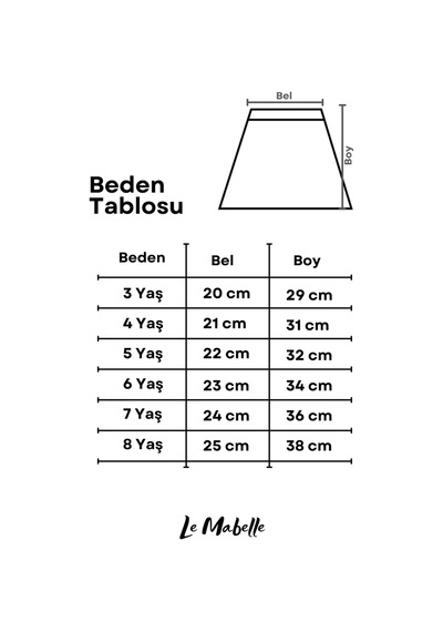 Le Mabelle Beyaz Kız Çocuk Tül Etek - Miley Beyaz