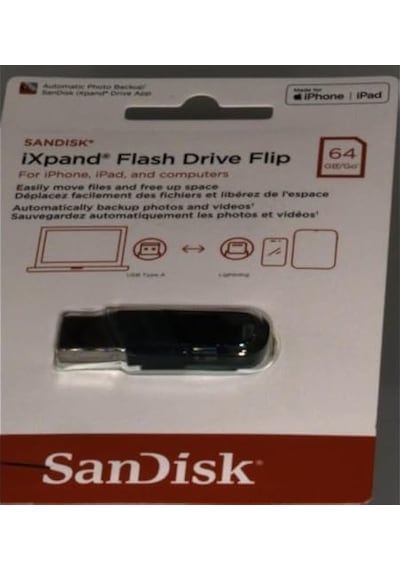 Sandisk Ixpand Flash Drive 64gb Type A + Lightning, Flash Sürücü,