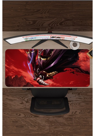 Overlord Kaymaz Dikişli Kauçuk Oyuncu Mousepad V1 - 90x40 Xxl Gaming Mouse Pad Fare Altlığı
