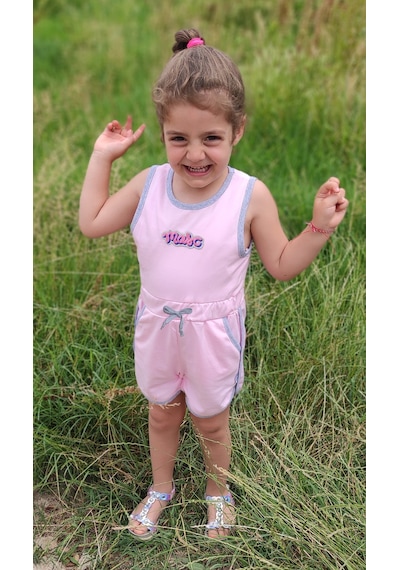 Novy Baby Sıfır Kol Çocuk Şort Tulum - 1-5 Yaş - 2090
