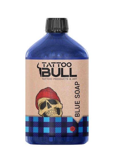 Tattoobull Blue Soap 500 Ml. Temizleme Solüsyonu