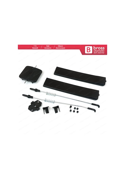 Vw T5 Caravelle için Yan Sürgülü Cam Tamir Seti 7h0847781b N11.20043