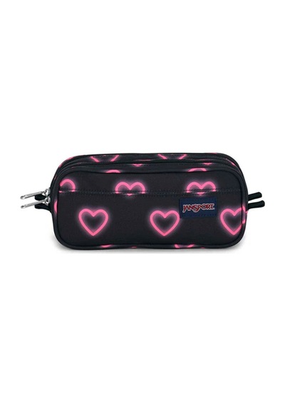 Jansport Large Accesssory Pouch Happy Hearts Black Kalem Çantası Ek0a5bbv8o01 Happy Hearts Black