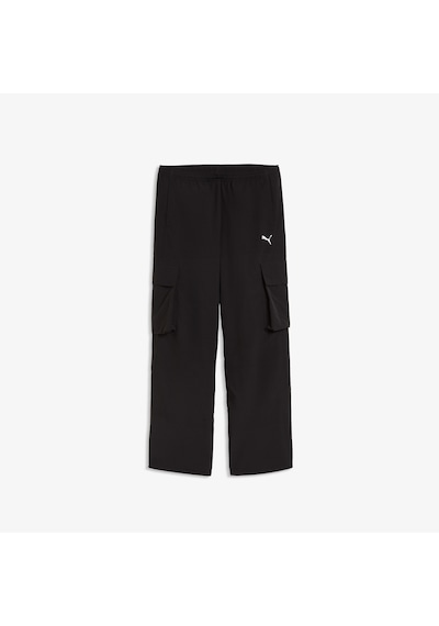 Puma Relaxed Woven Cargo Çocuk Siyah Pantolon 634520 2800282