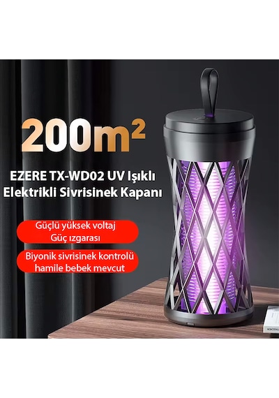 Ezere Tx-wd02 Uv Işıklı Elektrikli Sivrisinek Kapanı-01