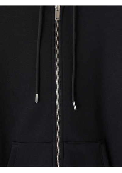 Lcw Everyday Siyah Kalın Oversize Kadın Fermuarlı Sweatshirt