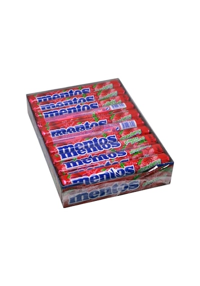 Mentos Stick Çilek Aromalı Çiğnenen Draje Şekerleme 37,5 Gr 20 Adet-227