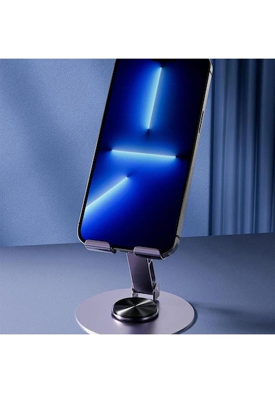 Zhltools 720 Derece Ayarlanabilir Alüminyum Telefon-tablet Standı Mor
