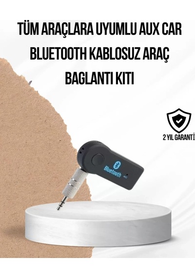Home Araç İçi Bluetooth Aux Adaptörü Ve Telefon Görüşme Cihazı