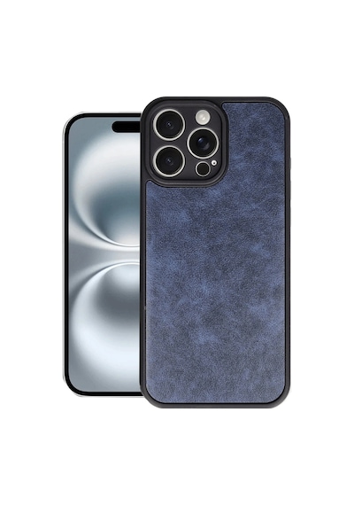 Newface - 240 - Apple iPhone Uyumlu 16 Pro Kılıf Aras Deri Kapak - Csmo-tex - - Lacivert